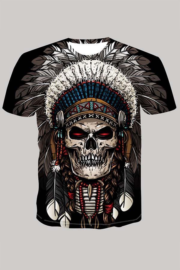 The 3D Skeleton print Short Sleeve T-shirt