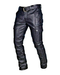 Men's Casual Leather Pants