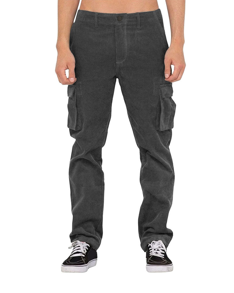 Casual Corduroy Cargo Pants