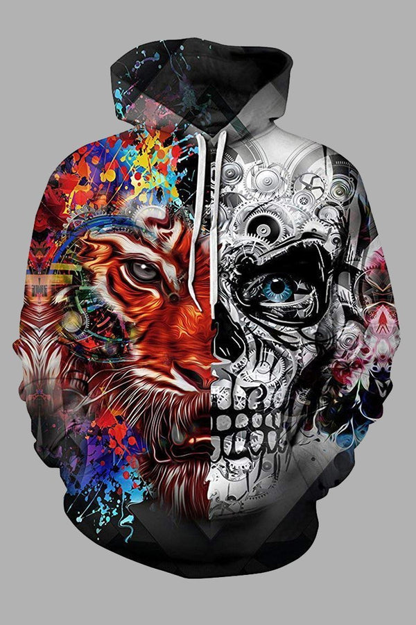 Street 3D  Digital Printed Hooded Sweatshirt