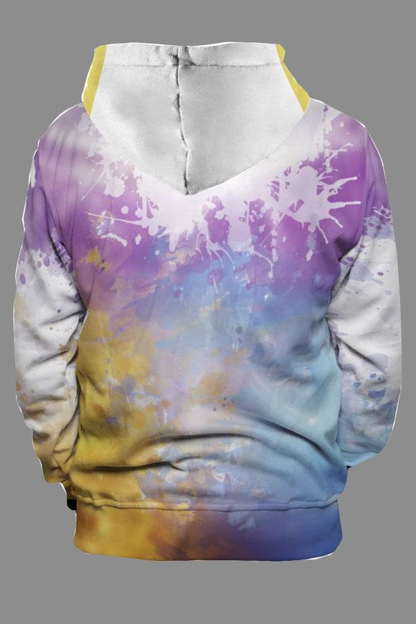 3D Tie-dye Cool Printed Hooded Sweatshirt