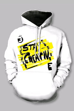 Street 3D Letter Digital Printed Hooded Sweatshirt