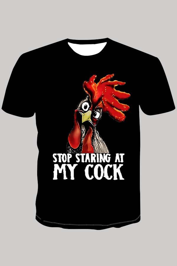 The 3D rooster Short Sleeve T-shirt