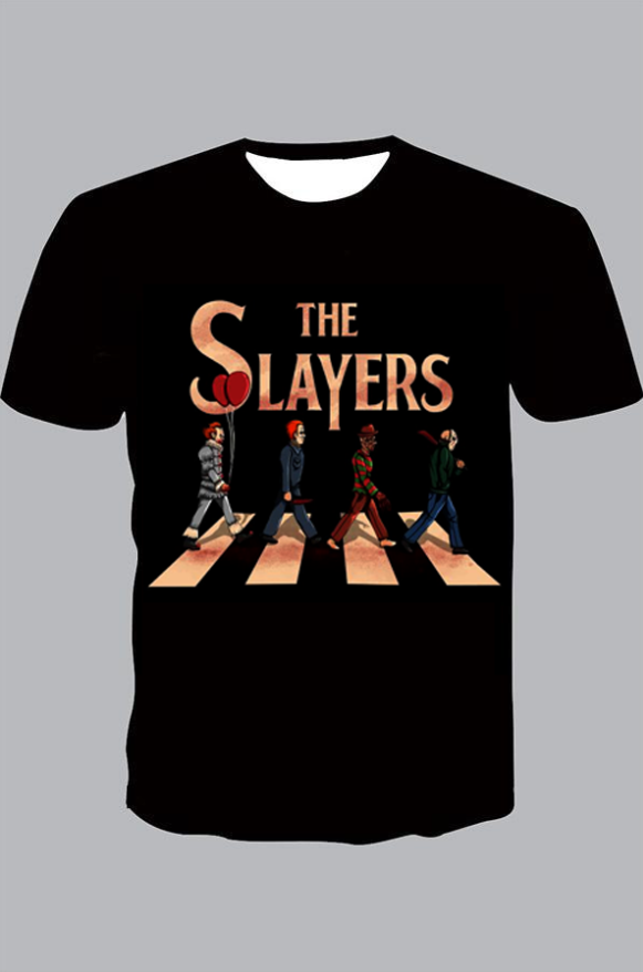 The 3D slayers   print  Short Sleeve T-shirt