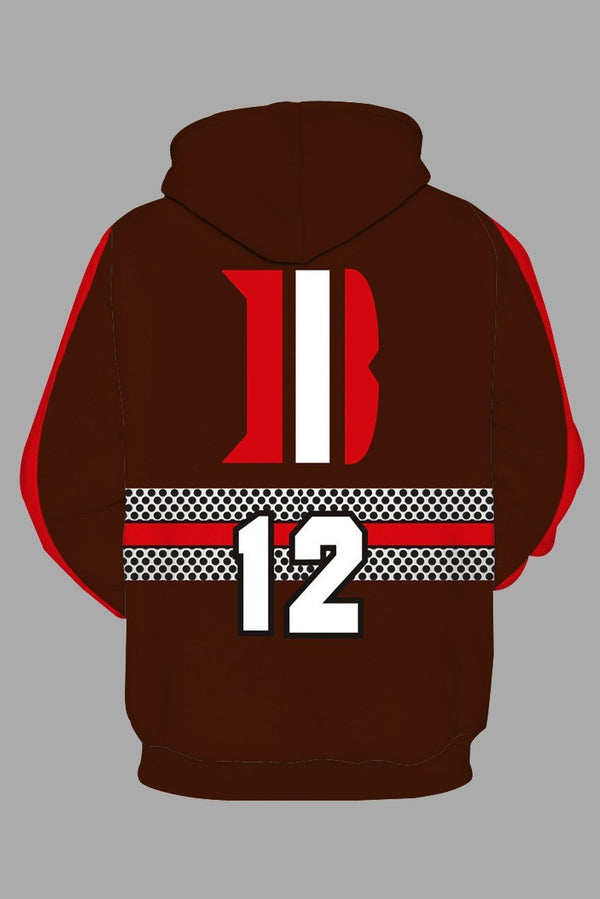 Street 3D Cleveland Browns Printed Hooded Sweatshirt