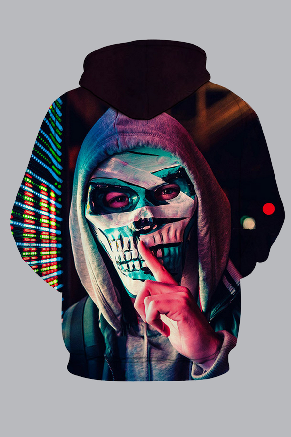 3D Street Casual Halloween Funny Print Hoodie