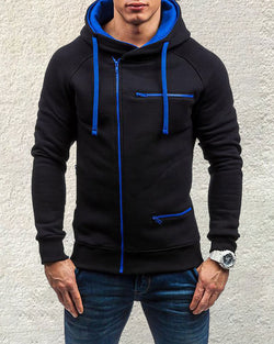 Casual Multi-Zip Hooded Coat