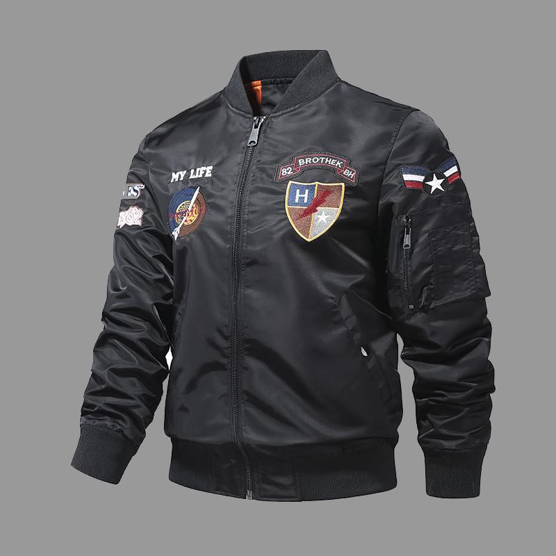 Street helicopter embroidered Fly jacket