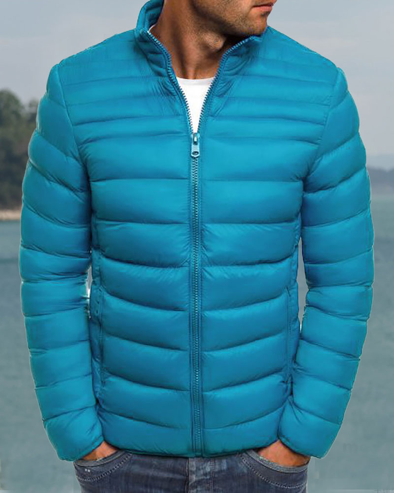 Basic Solid Down Jacket