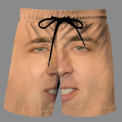 Casual   3D celebrity Printed Loose Shorts