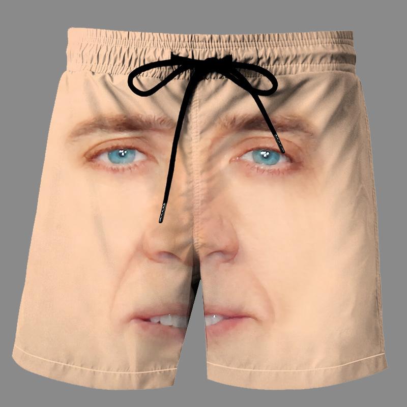 Casual   3D celebrity Printed Loose Shorts