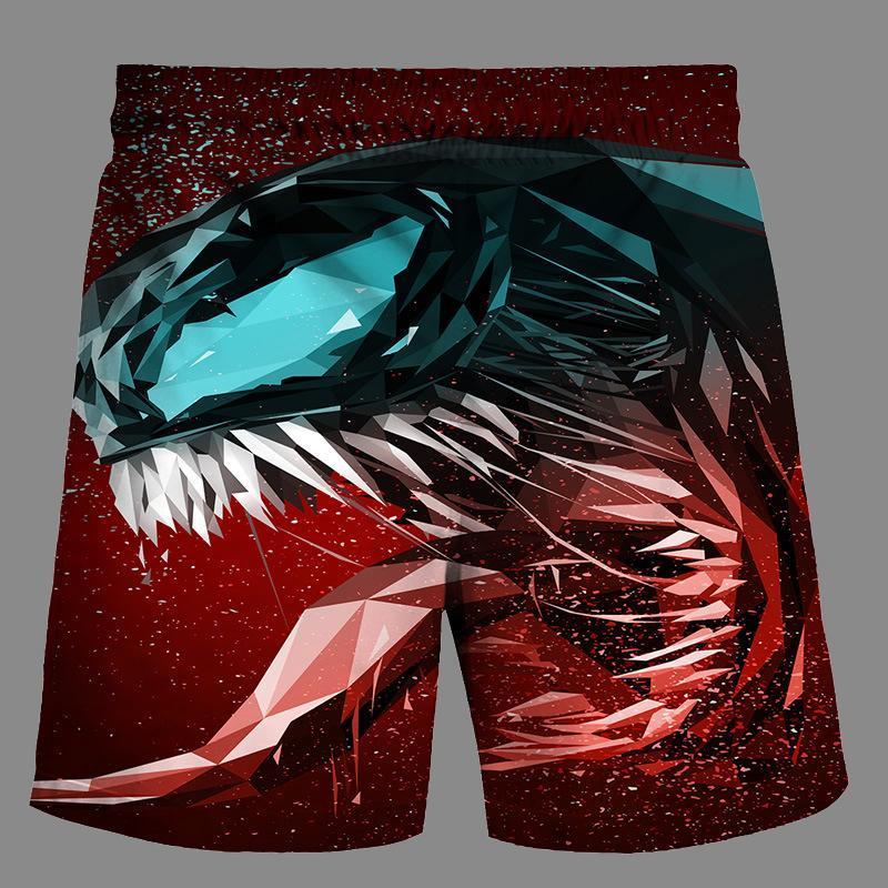 Casual   3D venom Printed Loose Shorts