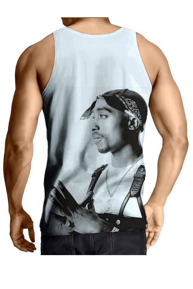 3D Hiphop Printed Sleeveless Tank Top