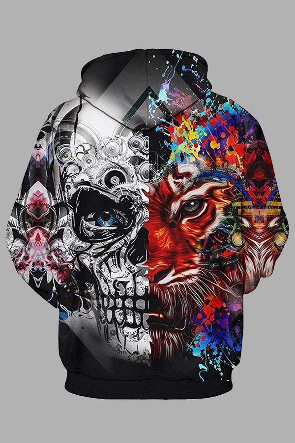 Street 3D  Digital Printed Hooded Sweatshirt