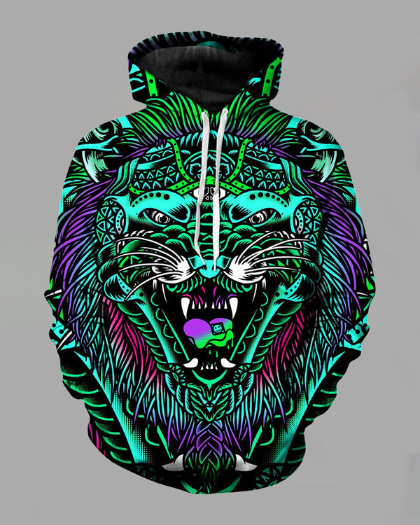 3D Street  Hooded Two-piece Suit