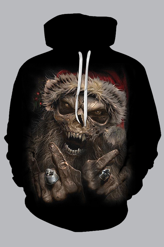 3D Street Casual Halloween Funny Print Hoodie