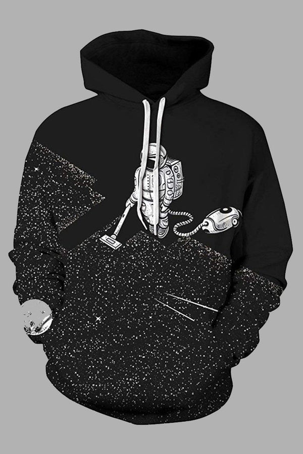 Street 3D  Digital Printed Hooded Sweatshirt