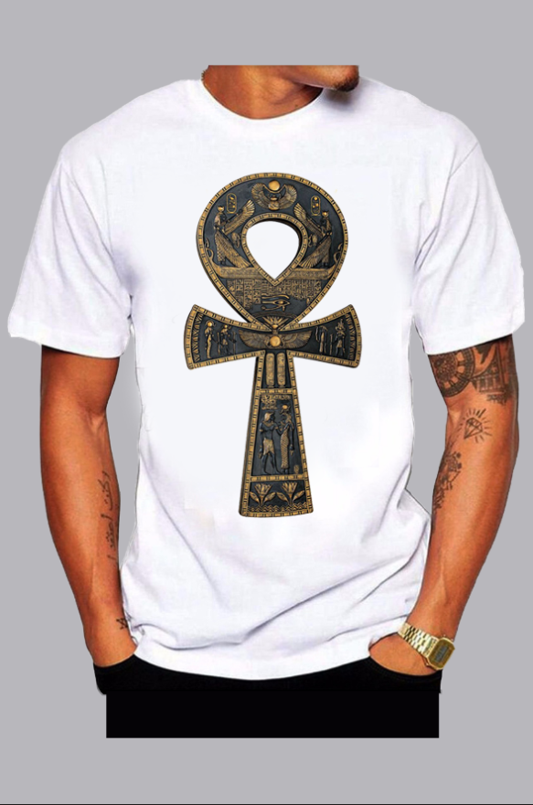 The 3D Scepter  print  Short Sleeve T-shirt