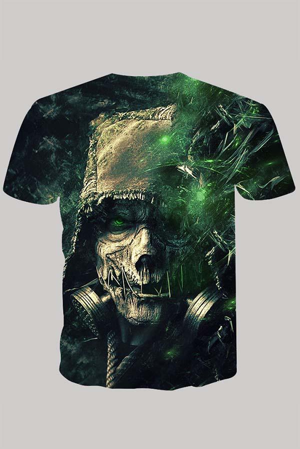 The 3D Skeleton print Short Sleeve T-shirt