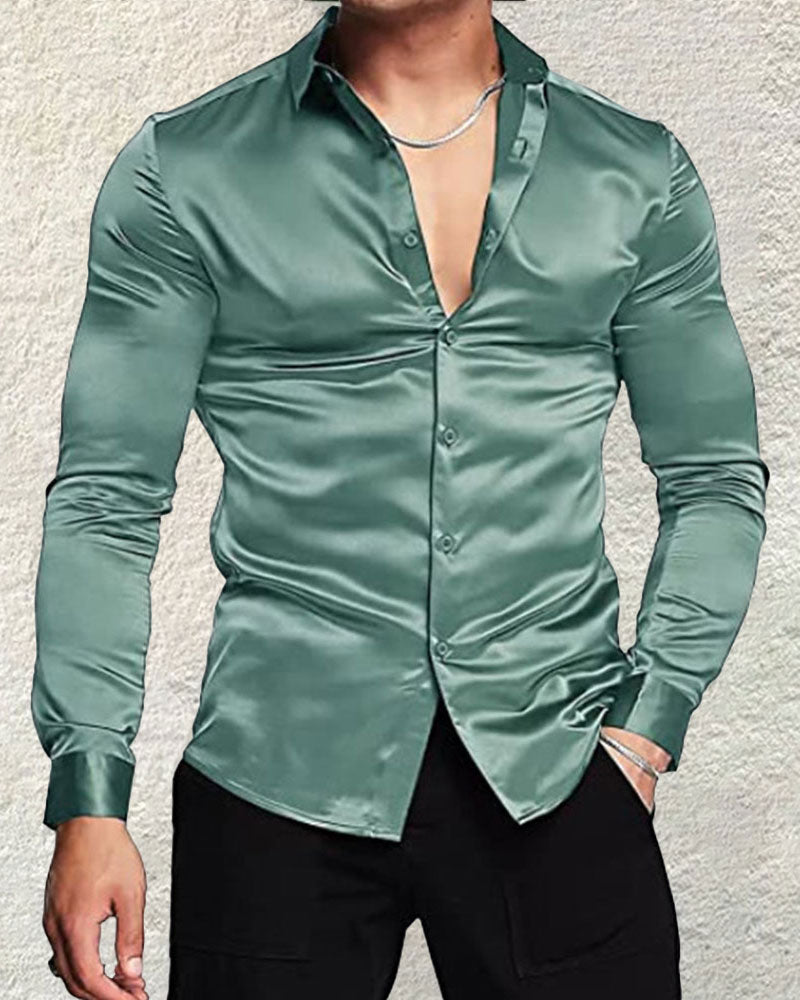 Solid Glossy Shirt