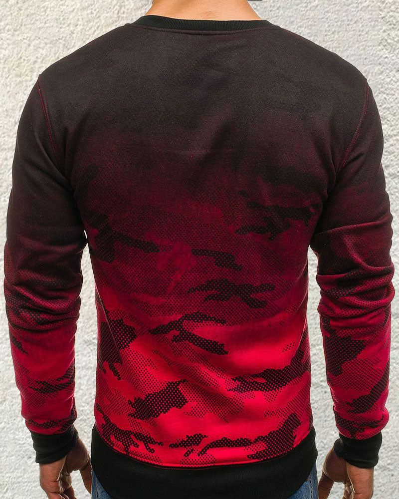 Casual Camo Print Long Sleeve T-Shirt