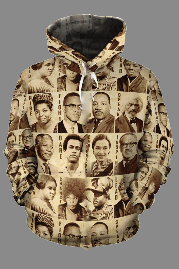 CIVIL RIGHTS LEADERS 3 ALL-OVER HOODIE