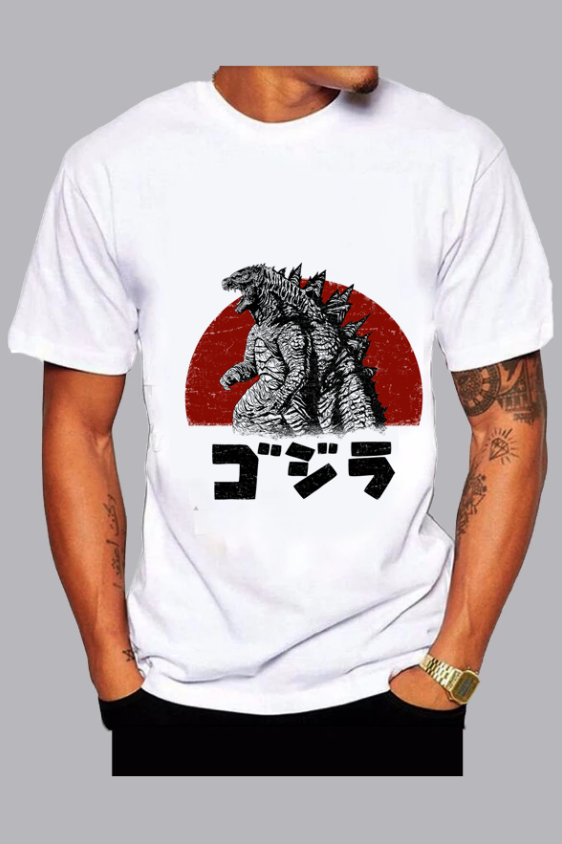 3D Godzilla  Short Sleeve T-shirt