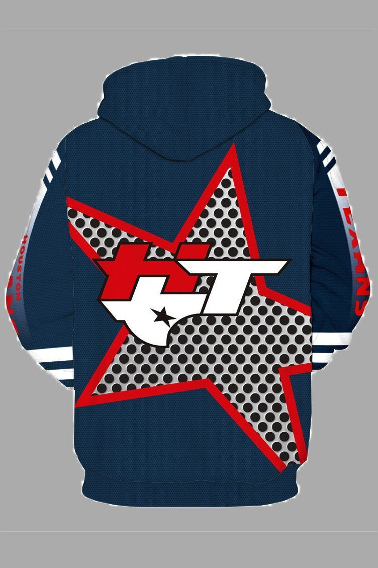 Street 3D Houston Texans Digital Printed Hooded Sweatshirt