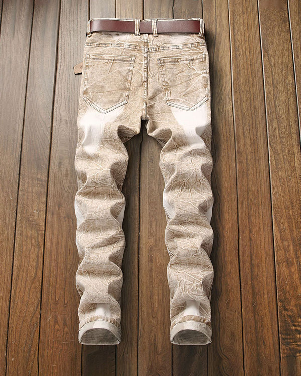 Vintage Gradient Ripped Jeans