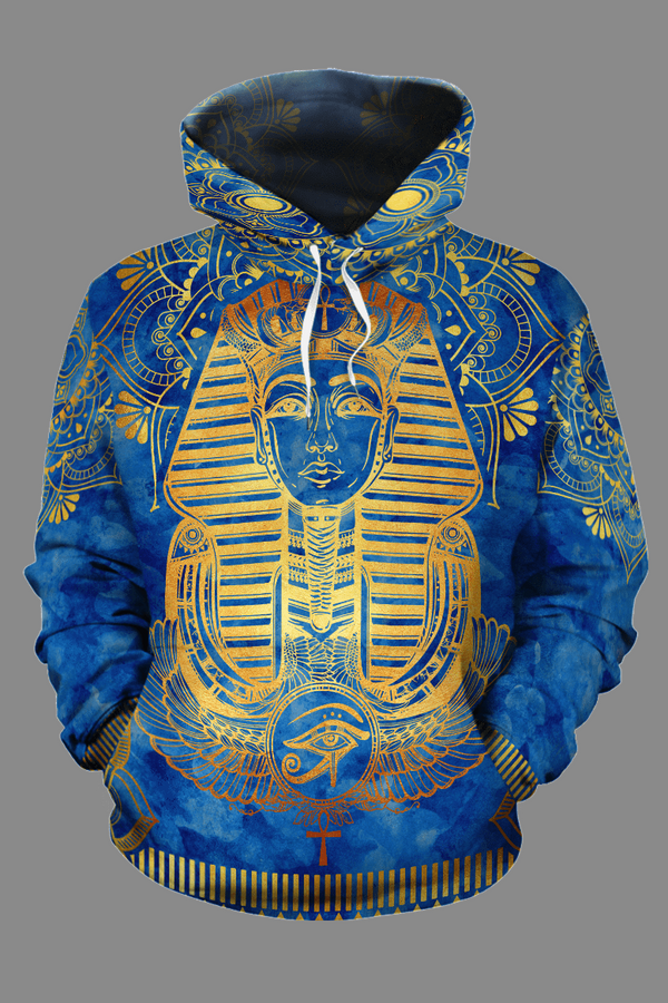 EGYPTIAN PHARAOH & CLEOPATRA ALL-OVER HOODIE