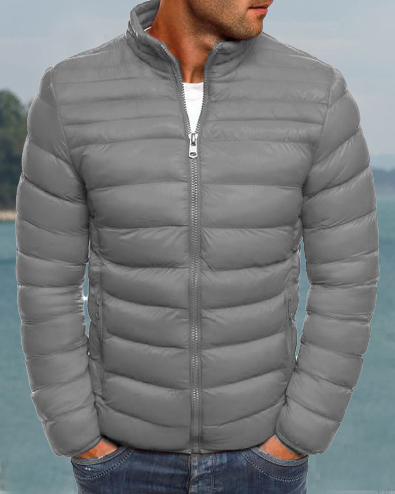 Basic Solid Down Jacket