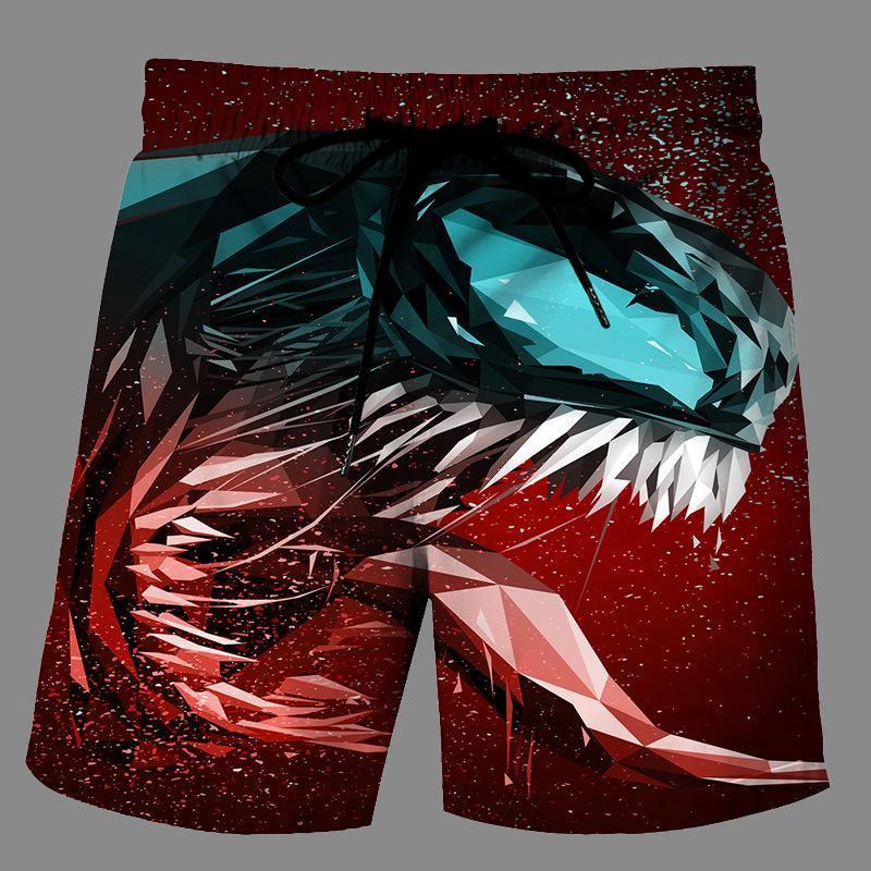 Casual   3D venom Printed Loose Shorts