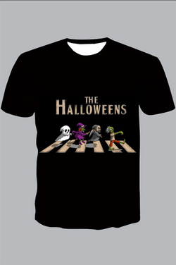 The 3D  Halloweens  print  Short Sleeve T-shirt