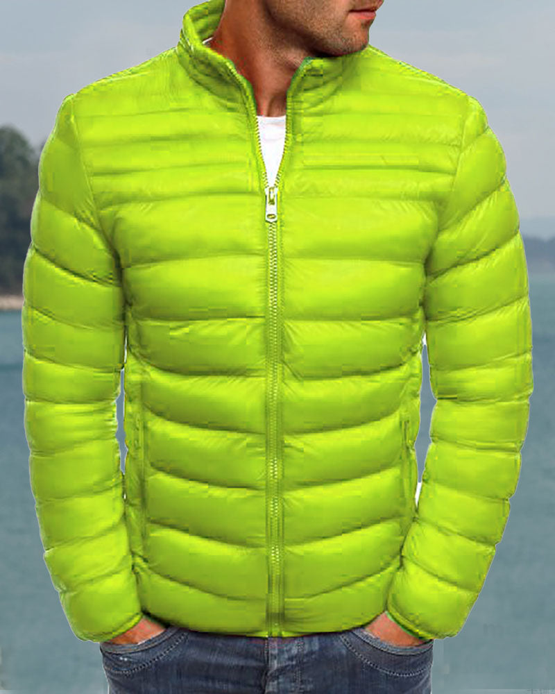 Basic Solid Down Jacket