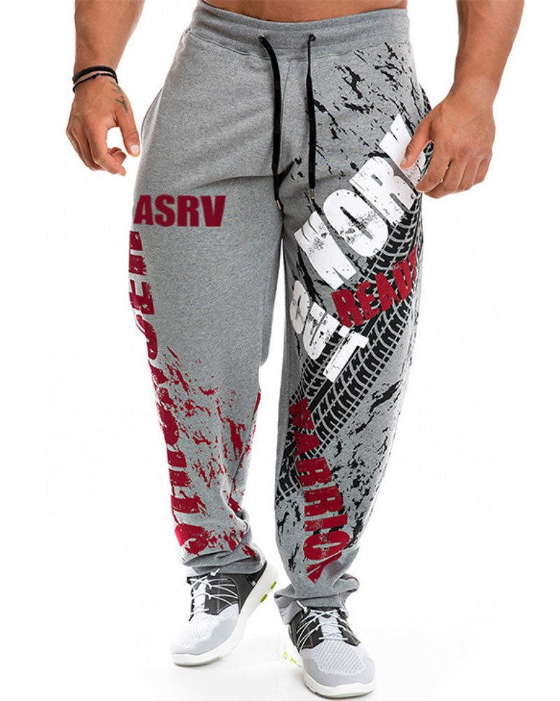 Fashion Sports Print Sweatpants