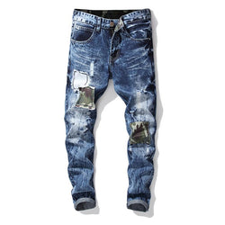 Beggar Ripped Patch Jeans