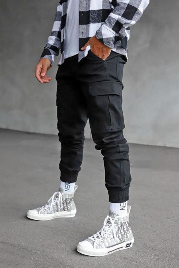 Casual Close-up Loose Cargo Pants