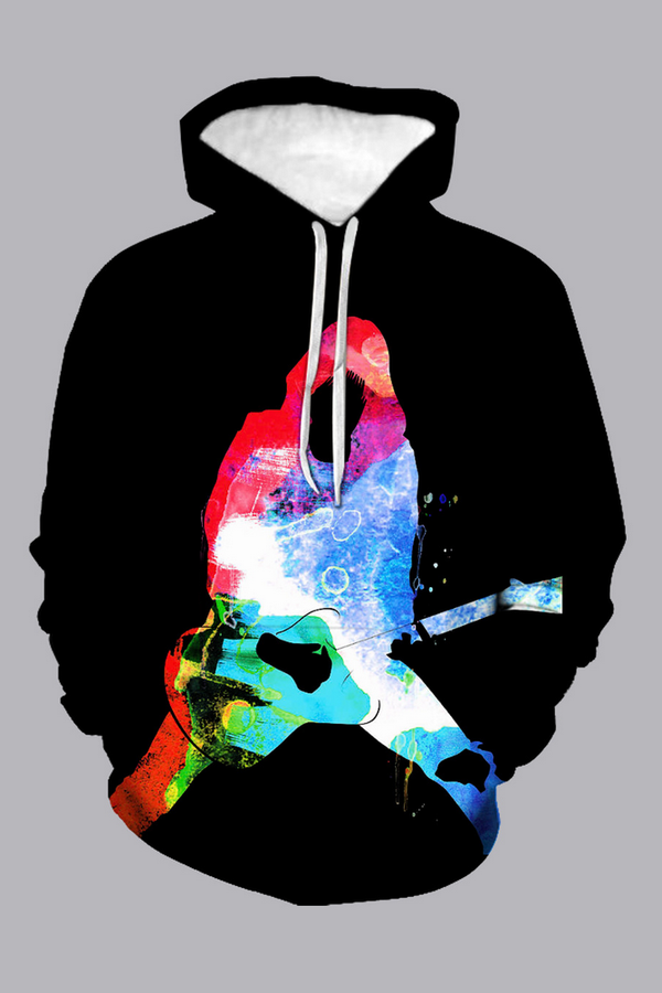 Street 3D printed hooded sweatshirt