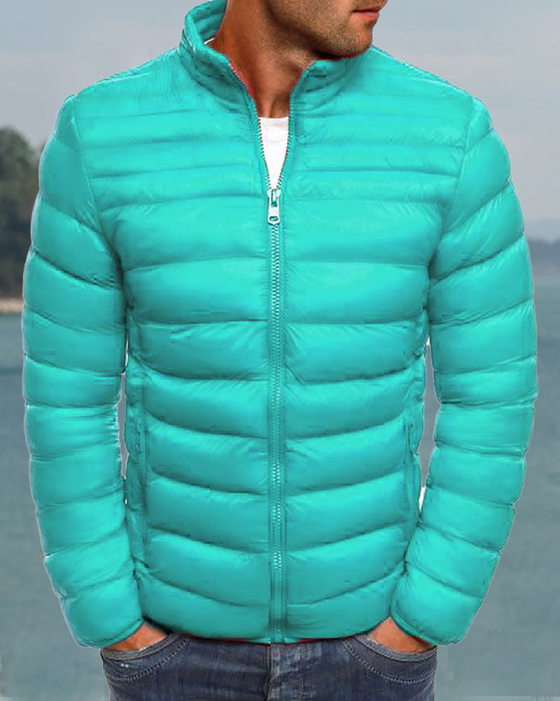 Basic Solid Down Jacket