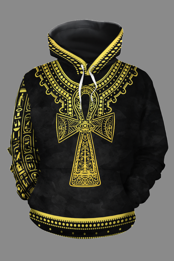 PRINTED DASHIKI ANKH 2 ALL-OVER HOODIE