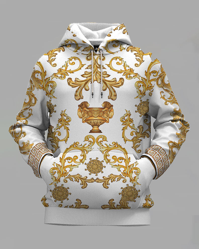 3D Street Hip-hop Print Hoodie