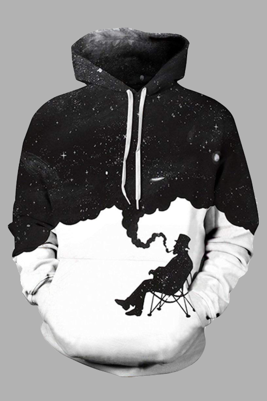 Street 3D  Digital Printed Hooded Sweatshirt