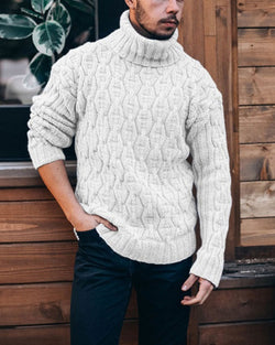 Casual Solid Color Turtleneck Sweater