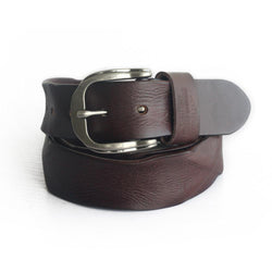 Vintage men's belt handmade vegetable tanned top layer cowhide belt