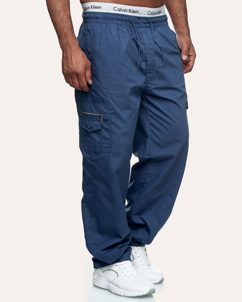 Loose Straight-leg Cargo Pants