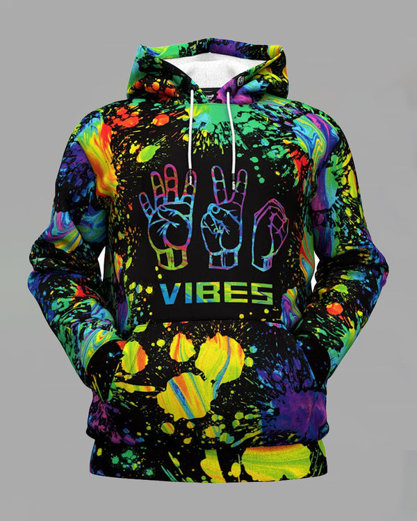 3D Street Hip-hop Print Hoodie