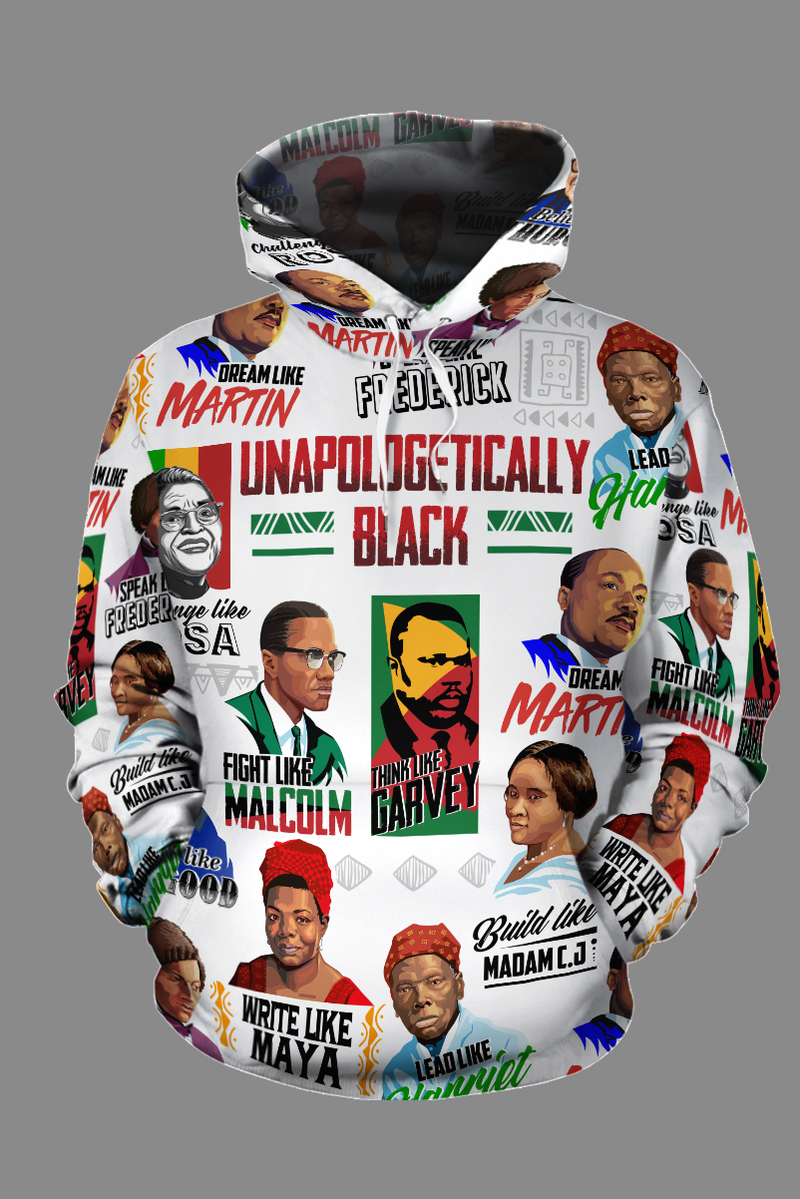 UNAPOLOGETICALLY BLACK 2 ALL-OVER HOODIE