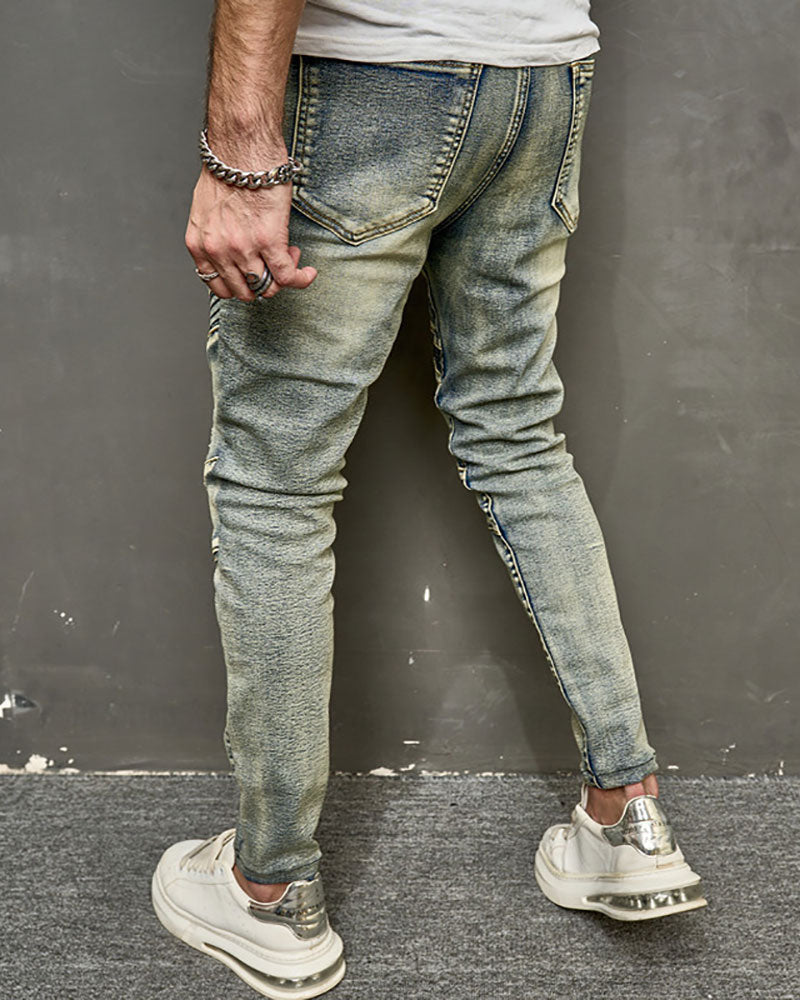 Vintage All-match Washed Ripped Jeans