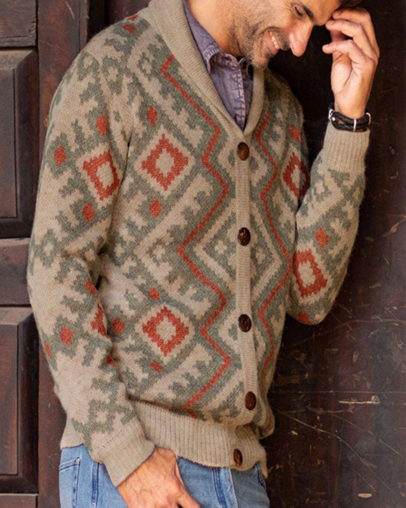 Retro Versatile Lapel Sweater