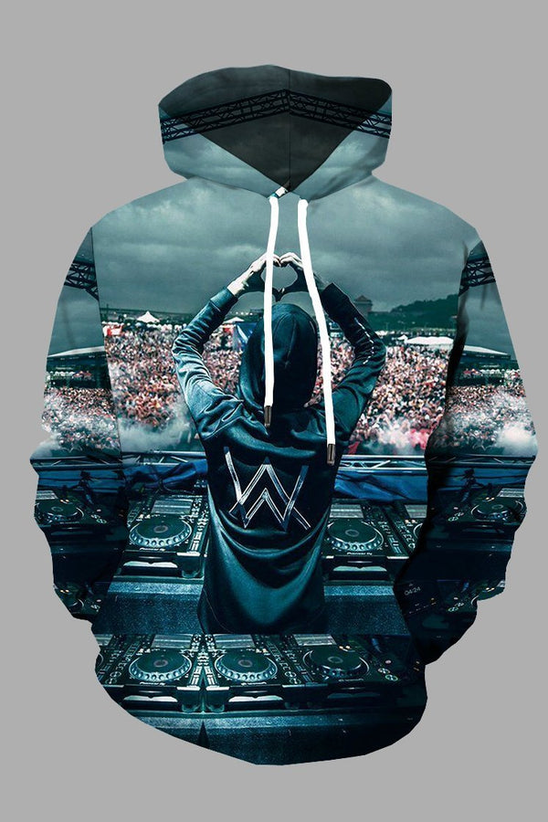 Hiphop 3D Printed Hoodie Sweatshirt